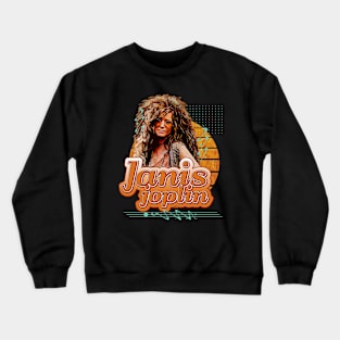 Janis joplin \\ Retro Art Crewneck Sweatshirt